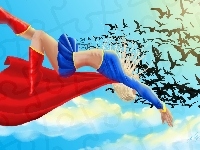 Supermen, Kobieta, Ptaki