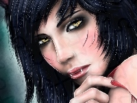 Twarz, Kobieta, League Of Legends, Ahri, Zęby