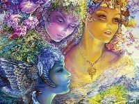 Kobiety, Trzy, Josephine Wall