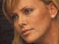 kolczyk, Charlize Theron, diament