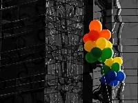 Balony, Kolorowe, Dekoracja