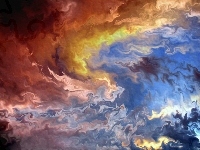Chmury, Kolorowe, Abstrakcja