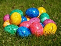 Jajka, Kolorowe, Wielkanoc