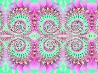 Spirale, Kolorowe, Fraktale