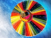 Balon, Kolorowy, Niebo