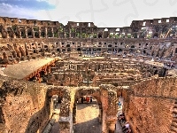 Ruiny, Koloseum, Zwiedzający