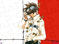 kombinezon, Saiyuki, gogle, kwiaty