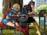 Komiks, Batman, Supermen, Grafika