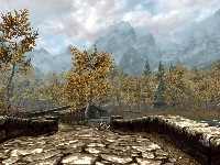 Komputerowa, Screen, Gra, Skyrim
