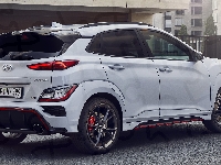 Bok, Biały, Hyundai Kona N, Tył