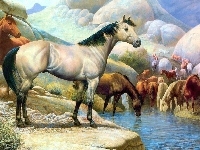 Wodopój, Konie, Art