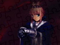 korona, Fate Stay Night, kobieta, zbroja