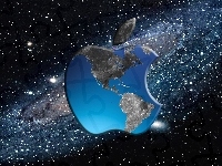 Kosmos, Logo, Apple, Grafika