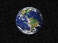 Planeta, Kosmos, Ziemia, Gwiazdy, Noc