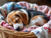 Szczeniak, Pies, Beagle, Koszyk