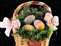 Wielkanocne, Koszyk, Jajka