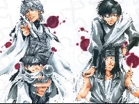 krew, Saiyuki, ludzie, pistolet