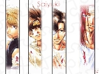 Saiyuki, krew, rana, korona, papieros