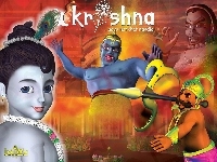 postacie, bajka, Krishna