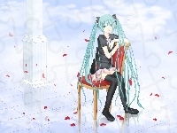 Krzesło, Miku Hatsune, Płatki kwiatów