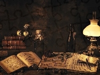 Lampa, Książki, Okulary