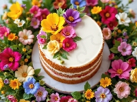 Kwiaty, Lukier, Ciastko