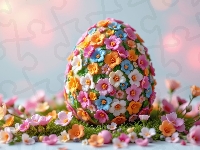 Drobne, Wielkanoc, Jajko, Kwiaty