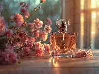 Flakon, Kompozycja, Perfumy, Kwiaty