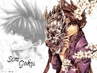 kwiaty, Saiyuki, son goku, maska Maska