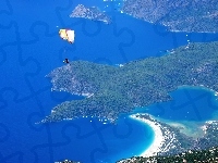 Laguna, Turcja, Oludeniz, Paralotniarz
