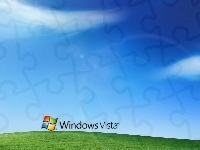 łąka, Windows Vista, microsoft, chmury