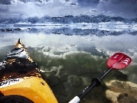 Lake, Paddling, USA, Kajak, Mono, Kalifornia