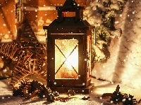 Gwiazdka, Lampa, Szyszki