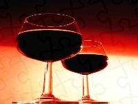 lampki, Wina, czerwone wino