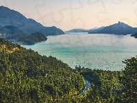 Las, Jezioro, Góry, Droga