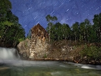 Las, Domek, Deszcz Meteorów, Wodospad