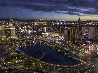 Las Vegas, Stany Zjednoczone, Miasto nocą
