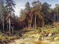 Las, Obraz, Iwan Szyszkin, Strumień