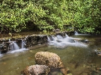 Wodospad, Las, Kamienie