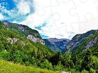 Łąka, Góry, Lasy, Chmury