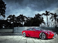 Czerwony, LF-LC, Lexus, Palmy, 2012
