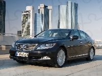 Lexus LS 600H, Czarny, Hybryda