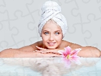 Lilia tygrysia, SPA, Kobieta, Kwiat, Relaks