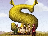 litera, Shrek 1, postacie