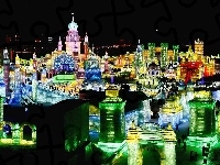 Miasto, Lodowe, Światła