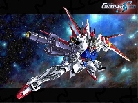 logo, kosmos, Gundam Seed, napis, robot