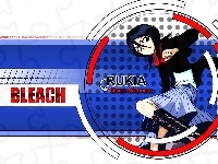 logo, Bleach, napisy, dziewczyna