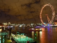 London Eye, Panorama, Londyn, Anglia