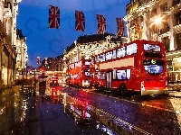 Londyn, Autobus, Ulica, Anglia