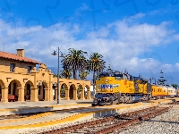 Stany Zjednoczone, Pociąg, Los Angeles, Palmy, Dworzec
